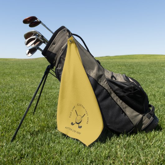 Anpassbares Golfhandtuch mit Text und Logo (Gras)