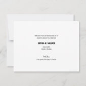 Anpassbares Graduiertenskript-Foto Ankündigung (Rückseite)