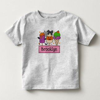 Anpassbares Halloween-T-Shirt für Mädchen Kleinkind T-shirt