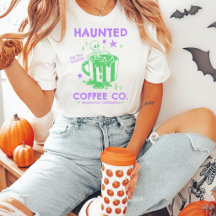 Anpassbares Haunted Coffee Co T-Shirt