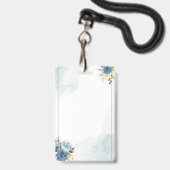 Anpassbares hochwertiges Abzeichen Ausweis (Vorderseite mit Lanyard)