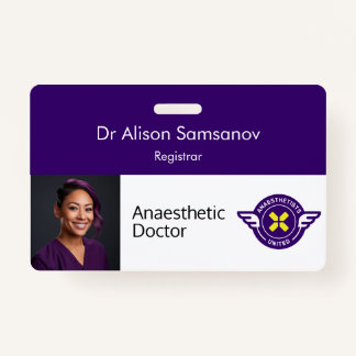 Anpassbares ID-Abzeichen mit Foto Ausweis