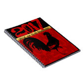 Anpassbares Jahr des Rooster 2017-Notebooks Notizblock (Rechte Seite)