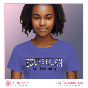 Anpassbares Kinder-Reit-Training T-Shirt