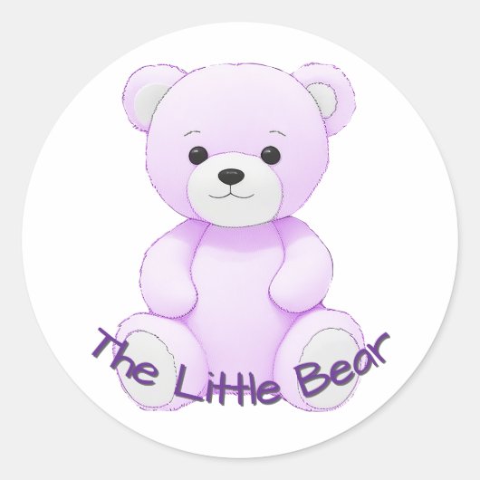 Anpassbares Kinderzimmer Runder Aufkleber (Vorderseite)