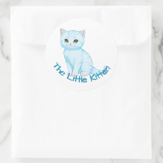 Anpassbares Kinderzimmer Runder Aufkleber (Tasche)