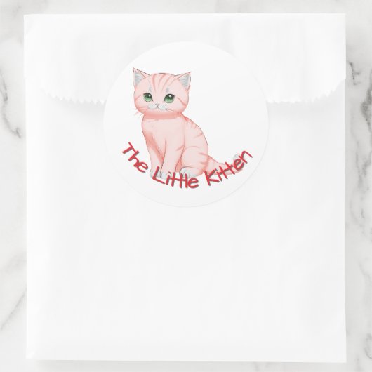 Anpassbares Kinderzimmer Runder Aufkleber (Tasche)