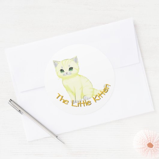 Anpassbares Kinderzimmer Runder Aufkleber (Umschlag)