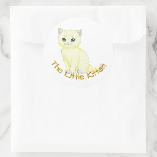 Anpassbares Kinderzimmer Runder Aufkleber (Tasche)