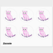 Anpassbares Kinderzimmer Runder Aufkleber (Blatt)