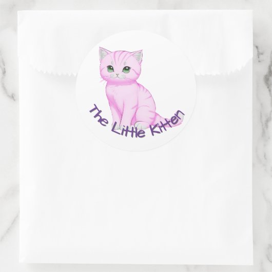 Anpassbares Kinderzimmer Runder Aufkleber (Tasche)