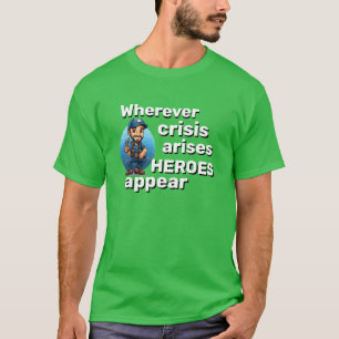 Anpassbares Klempner-Geschenk  HELDEN ERSCHEINEN T-Shirt