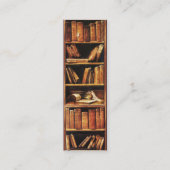 (Anpassbares) Lesezeichen für Bookwürmer Mini Visitenkarte (Vorderseite)