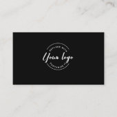 Anpassbares Logo Einfach Kaffee Business Treuekarte (Vorderseite)