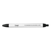Anpassbares Logo-Website einfaches Geschäft  Kugelschreiber (Vorderseite)