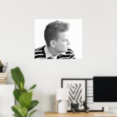 Anpassbares Männersalon-Poster Poster (Heimbüro)