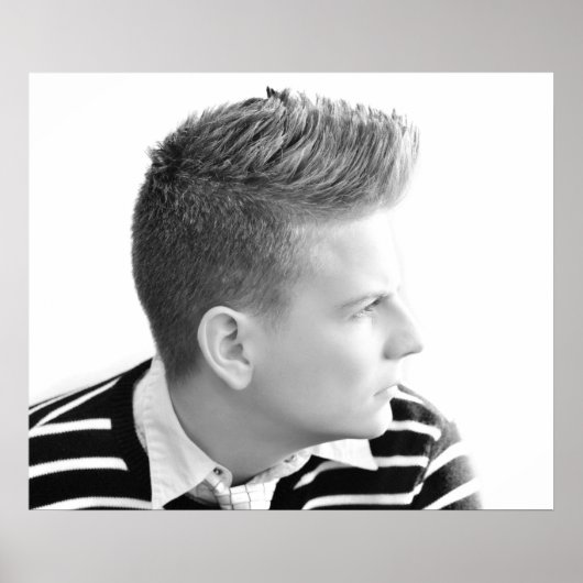 Anpassbares Männersalon-Poster Poster (Vorne)