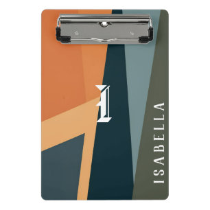 Anpassbares minimalistisches geometrisches Abstrak Mini Klemmbrett