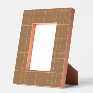 Anpassbares minimalistisches weißes Gitter-Textur Geätzte Rahmen