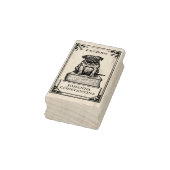 Anpassbares Mops-Buchzeichen Gummistempel (Stempel)