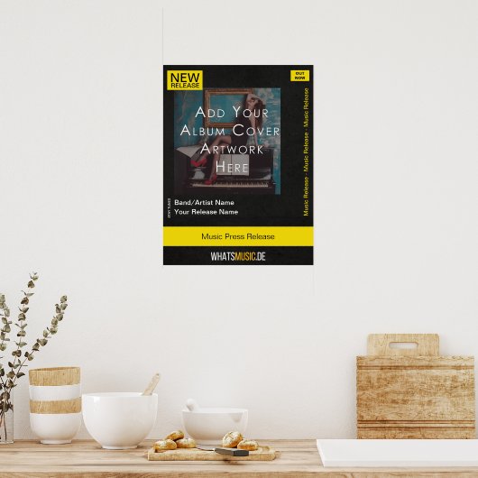Anpassbares Musikfreigabepaket mit QR-Code Poster (Küche)