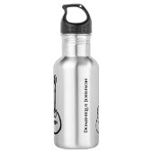 anpassbares Musikinstrument Edelstahlflasche (Rückseite)