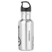 anpassbares Musikinstrument Edelstahlflasche (Rückseite)