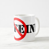 Anpassbares "Nein"-Symbol Kaffeetasse (VorderseiteRechts)
