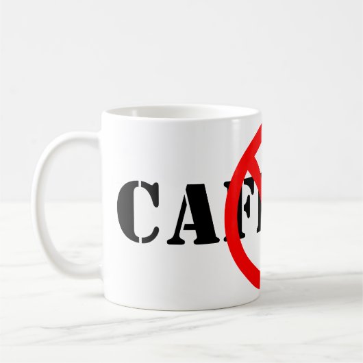 Anpassbares "Nein"-Symbol Kaffeetasse (Links)