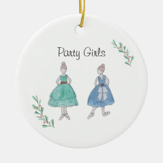 Anpassbares Nussknacker-Party-Mädchen-Andenken Keramik Ornament