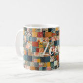 Anpassbares Patchwork-Muster Kaffeetasse (Vorderseite Links)