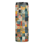 Anpassbares Patchwork-Muster Thermosbecher (Rückseite)