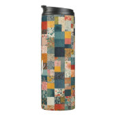 Anpassbares Patchwork-Muster Thermosbecher (Nach rechts gedreht)