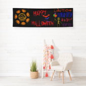 Anpassbares Personalisiertes Beware-Halloween-Part Banner (Insitu)