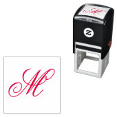 Anpassbares Personalisiertes Stylisches Monogramm Permastempel (Beispiel)
