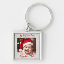Anpassbares Premium Quadratisches Baby Erstes Weih