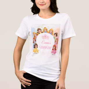 Anpassbares Prinzessinnen-Geburtstags-T-Shirt für Tri-Blend Shirt