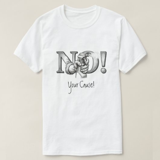 Anpassbares Protest-T-Shirt T-Shirt (Design vorne)