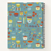 Anpassbares Retro-Rezept Notizblock (Rückseite)