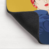 Anpassbares Rosie Riveter Mousepad (Ecke)
