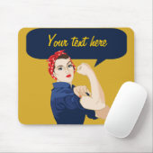 Anpassbares Rosie Riveter Mousepad (Mit Mouse)