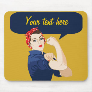 Anpassbares Rosie Riveter Mousepad