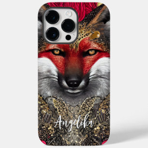 Anpassbares Rot- und Gold-Fuchs-Design Case-Mate iPhone 14 Pro Max Hülle