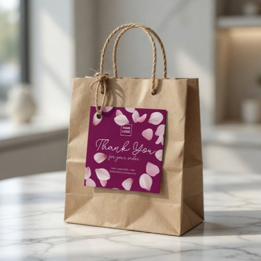 Anpassbares Sakura-Geschäft-Dankeschön-Tag Geschenkanhänger