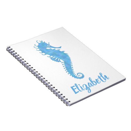 Anpassbares Seepferd Notizblock (Rechte Seite)