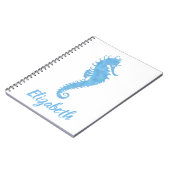 Anpassbares Seepferd Notizblock (Linke Seite)