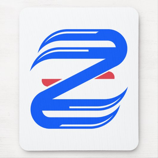 Anpassbares Sportbuchstabe Z Team Mousepad (Vorne)