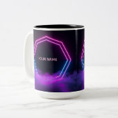 Anpassbares Synthwave-Aesthetic-Mug Zweifarbige Tasse (Vorderseite Links)