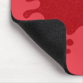Anpassbares Tomatenrotes Tintenklecks-Mauspad Mousepad (Ecke)
