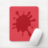 Anpassbares Tomatenrotes Tintenklecks-Mauspad Mousepad (Mit Mouse)